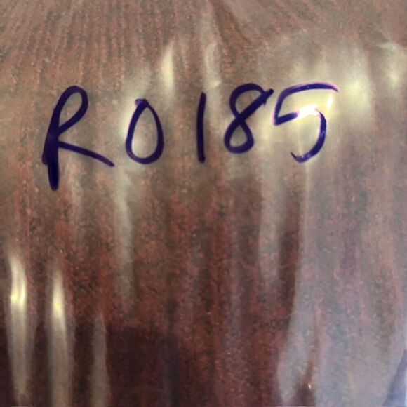 Elodie Ribbed Knit Cropped Sweater Burgundy Marled Crew Neck Soft Size Small - Picture 8 of 8